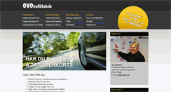 Desktop Screenshot of evotrafikkskole.no